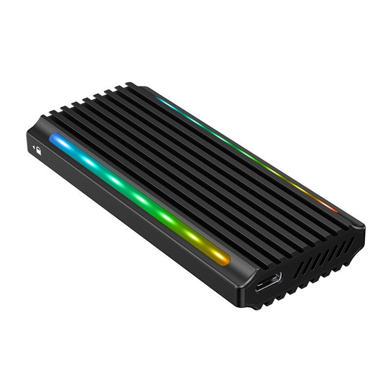 Simplecom NVMe SATA M.2 SSD USB-C Enclosure with RGB Light USB 3.2 Gen 2