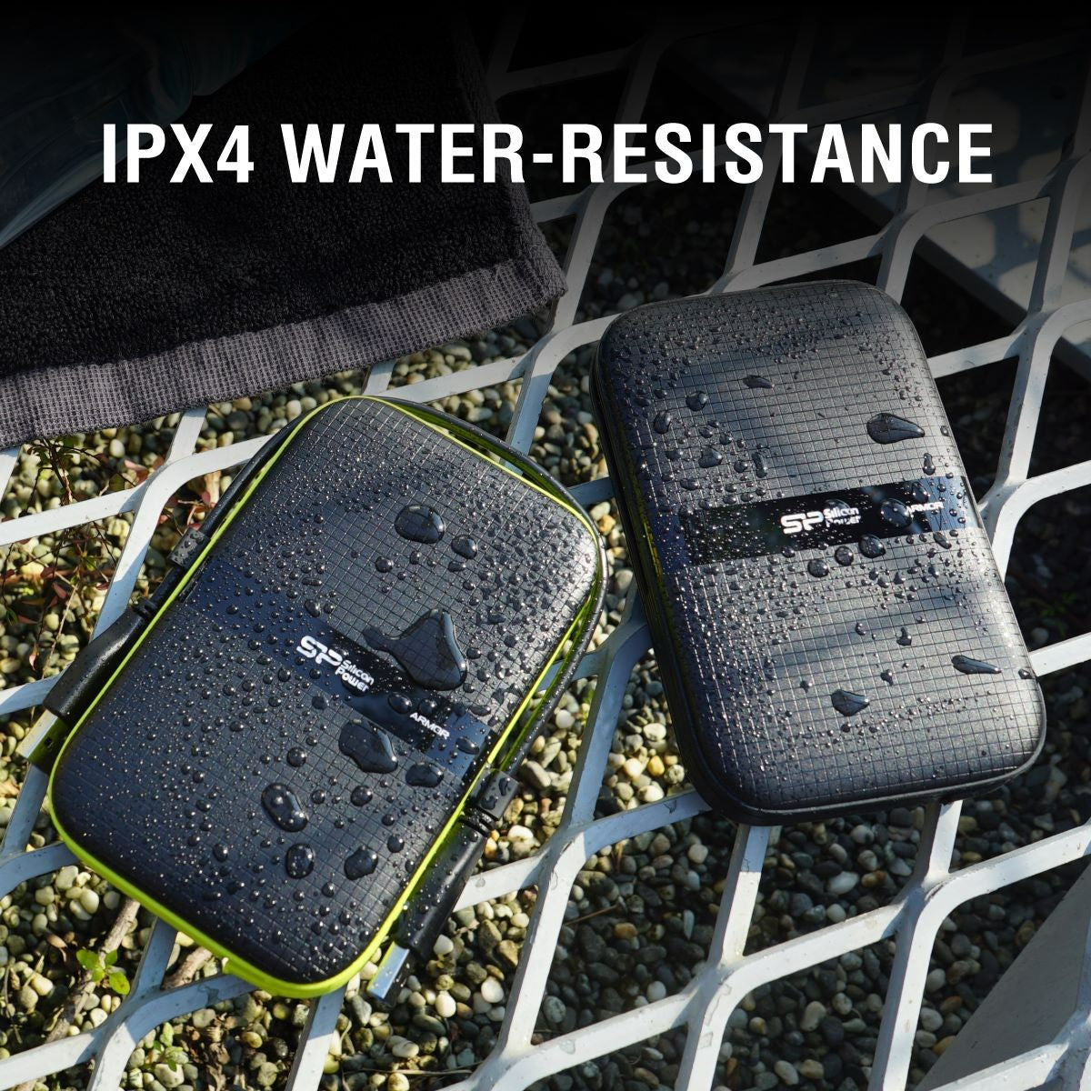 Silicon Power 1TB Armor A60 Rugged Shockproof & Water resistant Portable External Hard Drive USB 3.0 For PC,MAC,XBOX,PS4,PS5-Green,