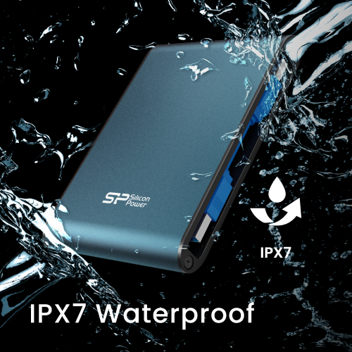 Silicon Power 2TB A80 Rugged Shock, Water, Pressureproof Portable External Hard Drive USB 3.0 For PC,MAC,XBOX,PS4,PS5