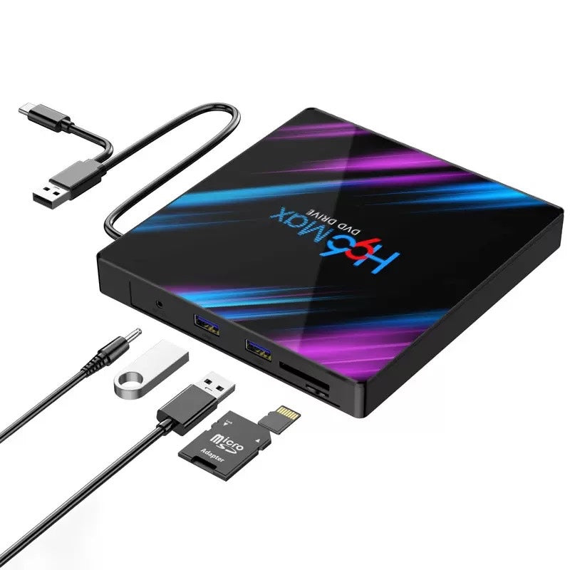 Multi-function five-in-one external optical drive USB3.0 burner DVD / CD fast reading