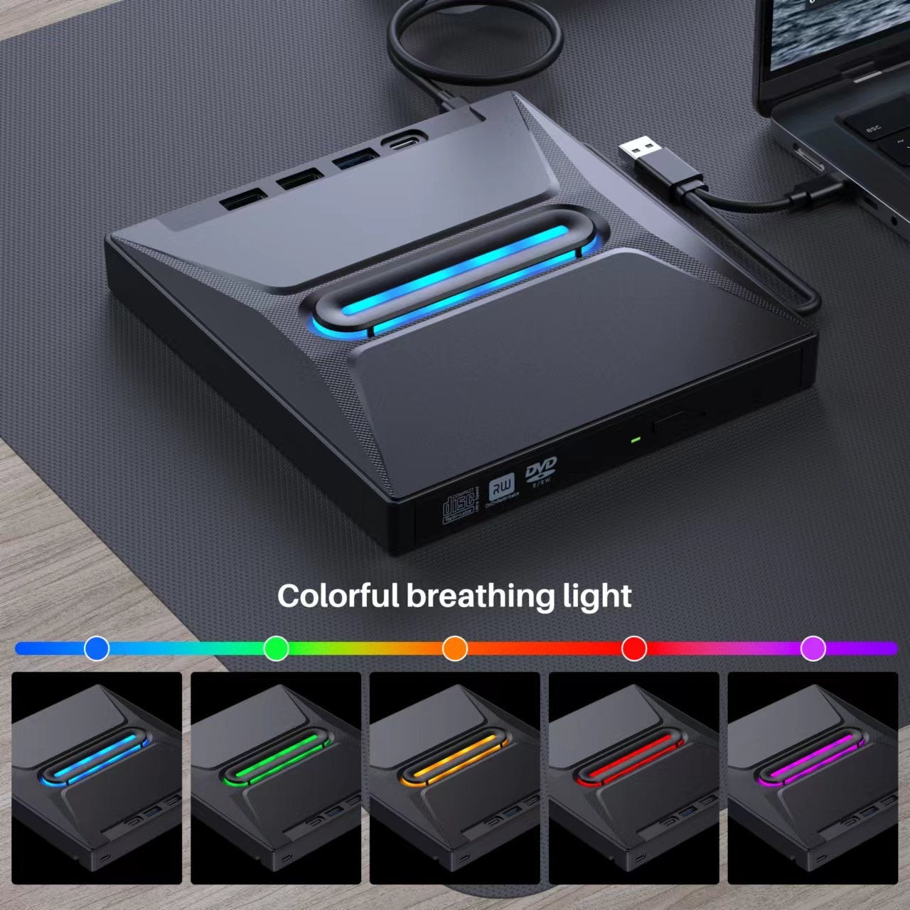 USB3.0 External DVD Recorder CD External Optical Drive Player Universal