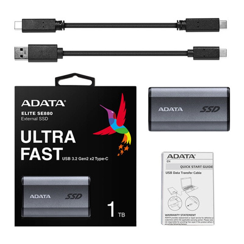 ADATA Elite SE880 1TB External Portable SSD
