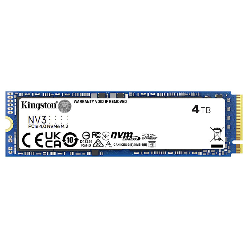 Kingston 4TB NV3 PCIe Gen4 M.2 2280 NVMe SSD