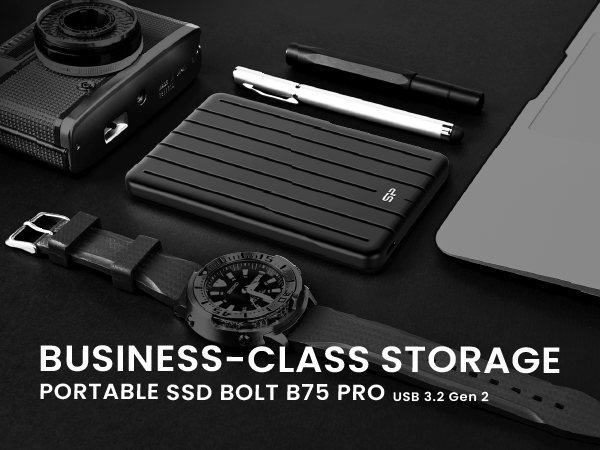 Silicon Power 512GB B75 Pro 520 MB/s USB C Scratch Resistant & Waterproof Portable External SSD with 2 cables,