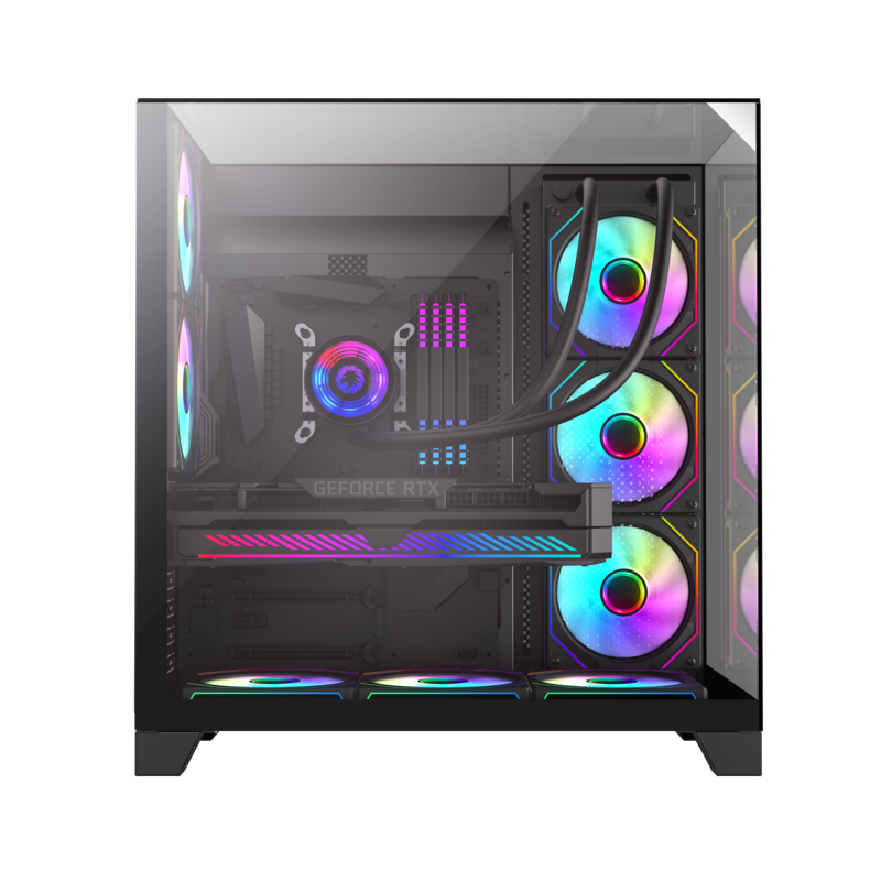 Gamemax ATX Tower Support BTF Three-sided glass No fan