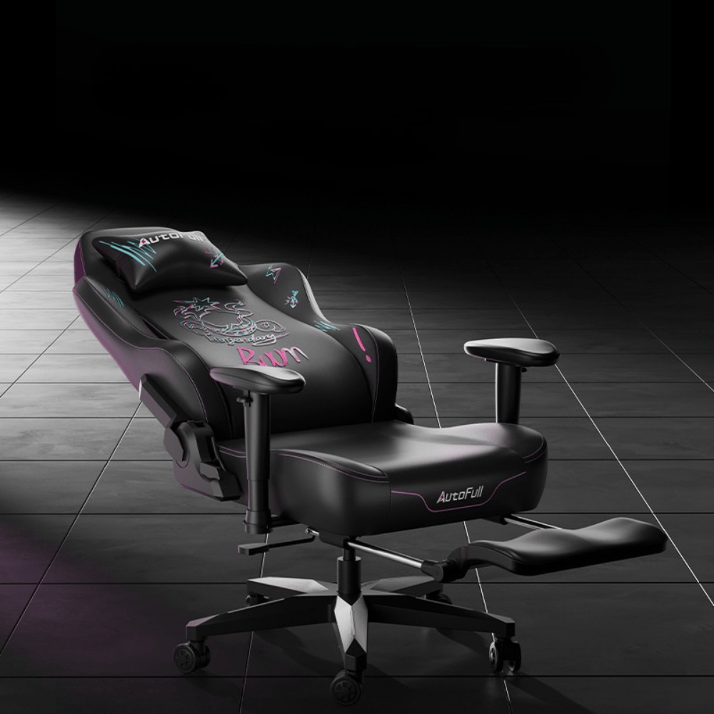 AutoFull C3 Graffiti Gaming Chair With Built In Lumbar Support