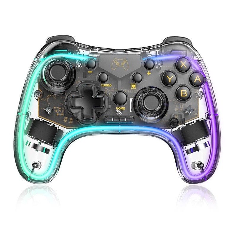 Switch pro transparent controller wireless Bluetooth PC computer mobile phone gaming controller
