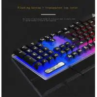 Jingdi V4 mechanical touch keyboard mouse set game set luminous wired photoelectric keyboard