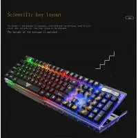 Jingdi V4 mechanical touch keyboard mouse set game set luminous wired photoelectric keyboard