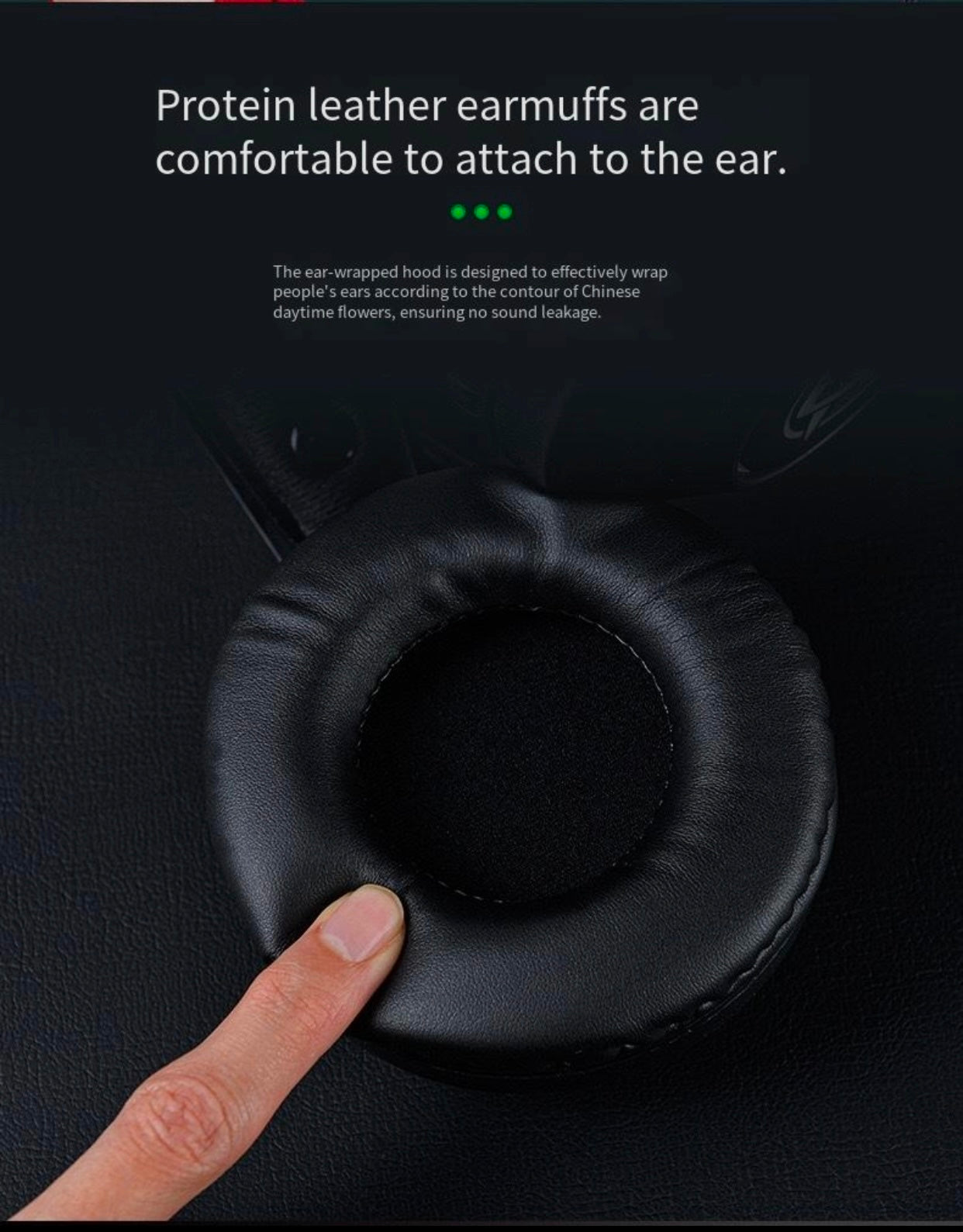 Green Shark's New Esports Headphones 7.1 Noise Reduction Game USB with Cable Earphones