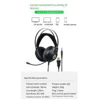 Green Shark's New Esports Headphones 7.1 Noise Reduction Game USB with Cable Earphones