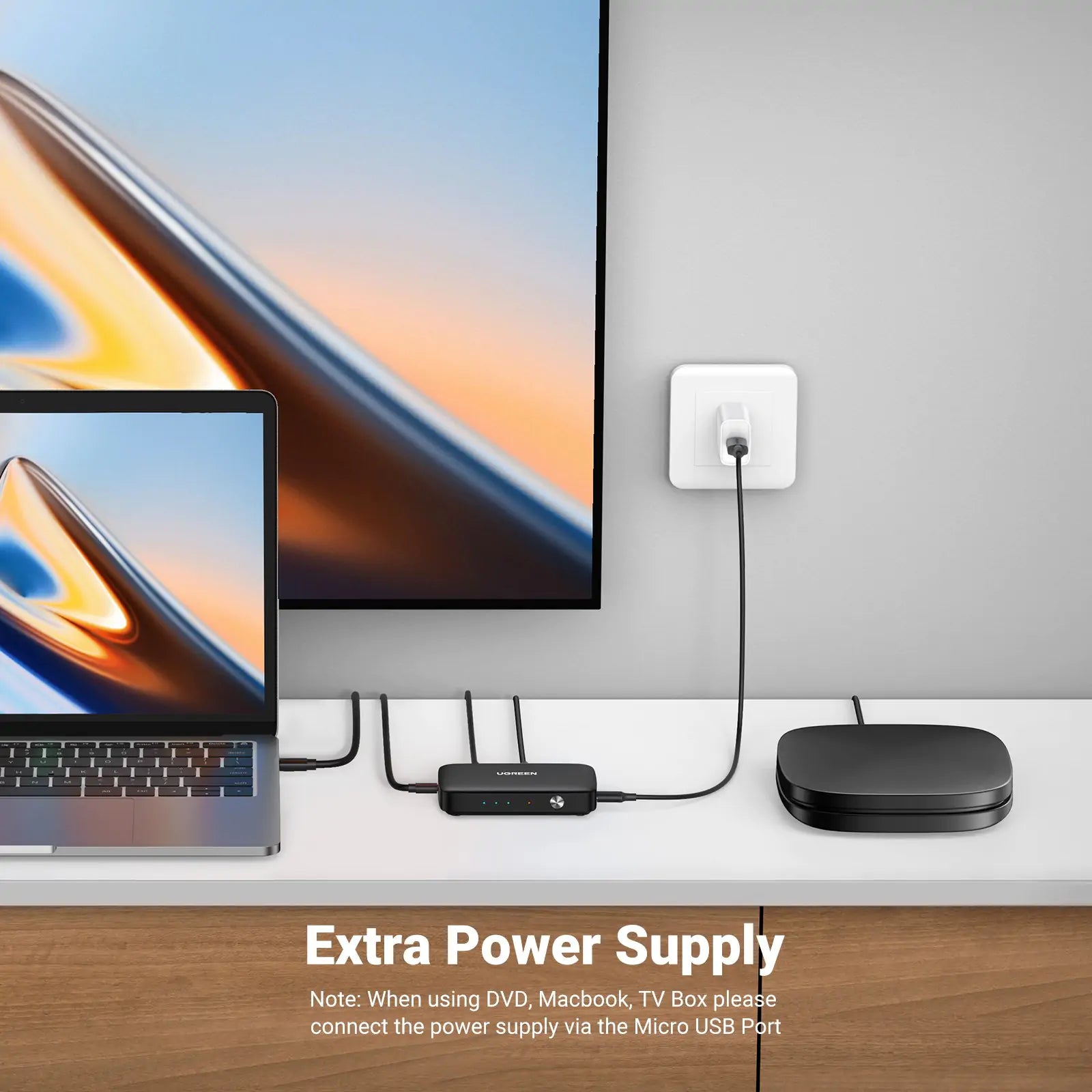 UGREEN HDMI Switcher 3 In 1 Out 4K@30HZ