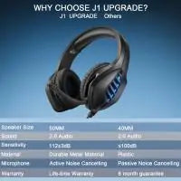 Headworn E-sports headset Wired game luminous mobile phone laptop headset Office gaming headset