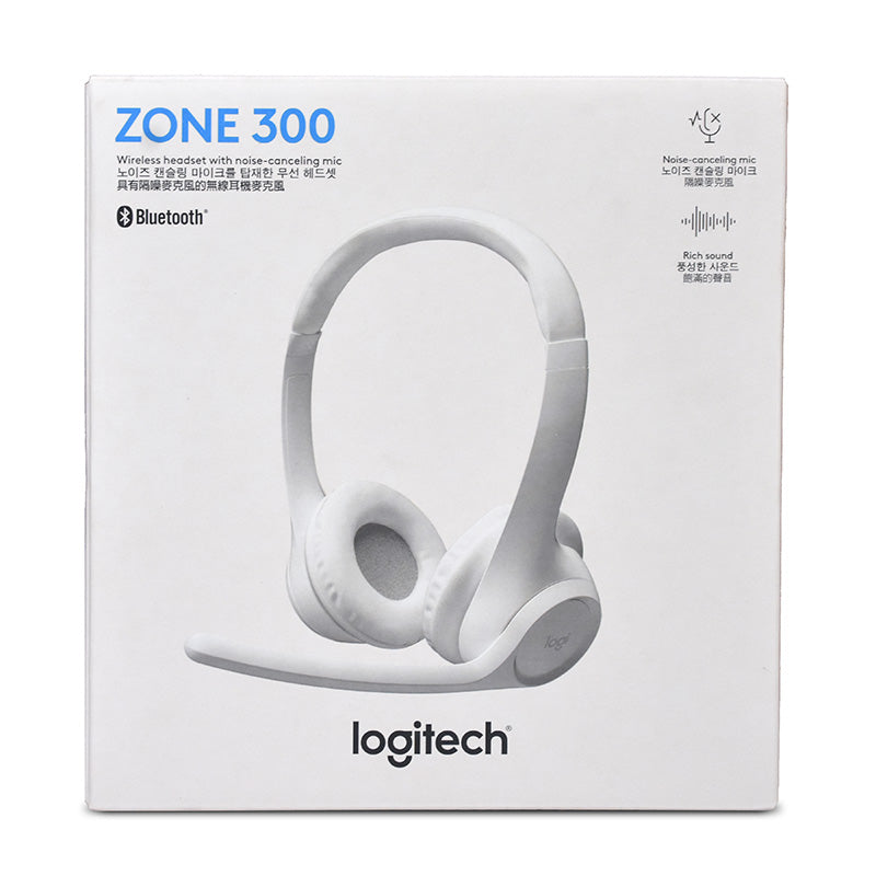 Logitech ZONE 300 Wireless Headset - Off-White