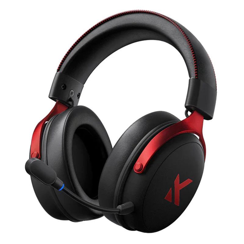 MCHOSE V9 Pro Wireless Gaming Headset with Noise Canceling Microphone - Black Red