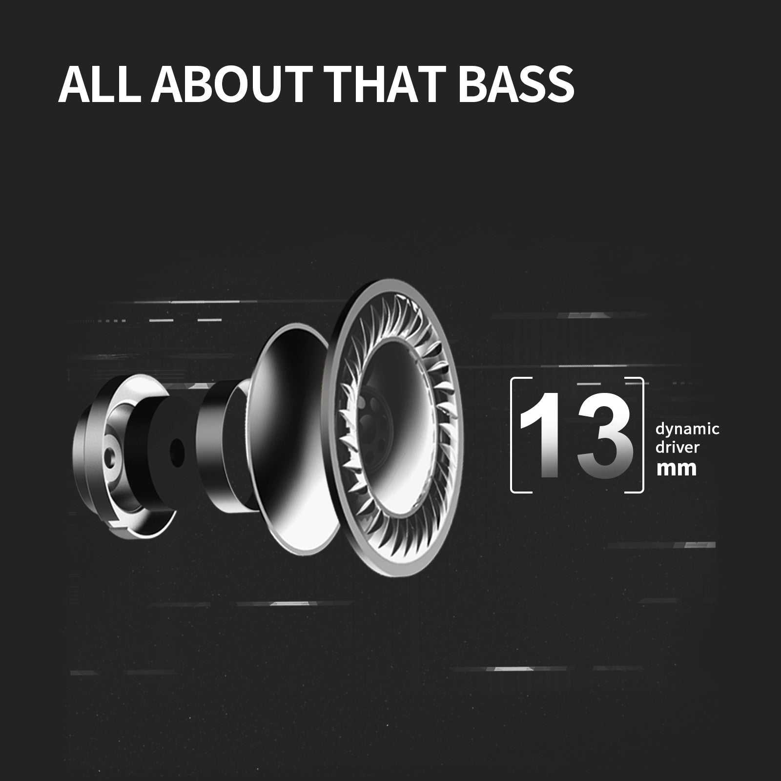 MOREJOY MJ112 True Wireless Earbuds, Bluetooth 5.3 Earbuds, IPX5 Waterproof Earphones, 2 Environmental Nosie Cancelling Microphones, 18H Play time