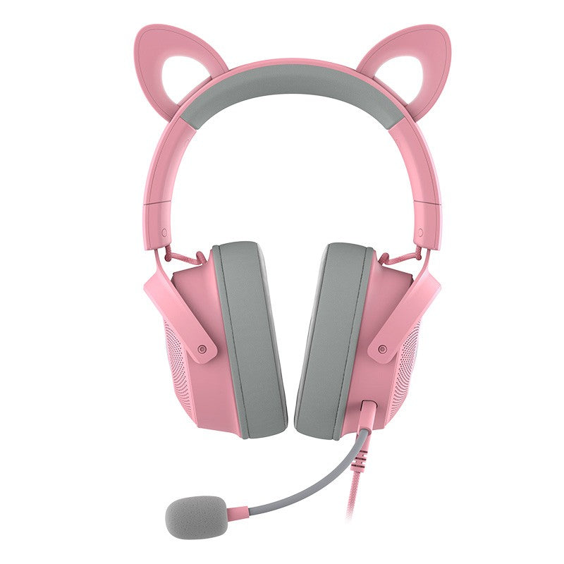 Razer Kraken Kitty V2 Pro Wired RGB Headset with Interchangeable Ears - Quartz Edition