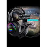 Youbai A22 Headworn Wired Gaming Earphones with Heavy Bass Illuminating Office Computer Earphones