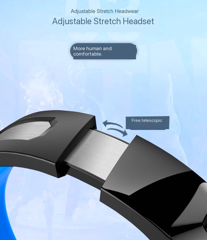 Youbai A60 Headworn Gaming Earphones, Computer Office Gaming Glow Wired Earphones