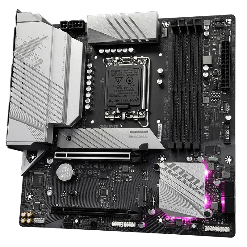 Gigabyte B760M Aorus Elite AX D4 LGA 1700 mATX Motherboard