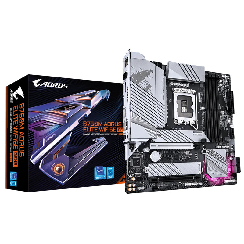 Gigabyte B760M Aorus Elite WIFI6E GEN5 mATX Motherboard