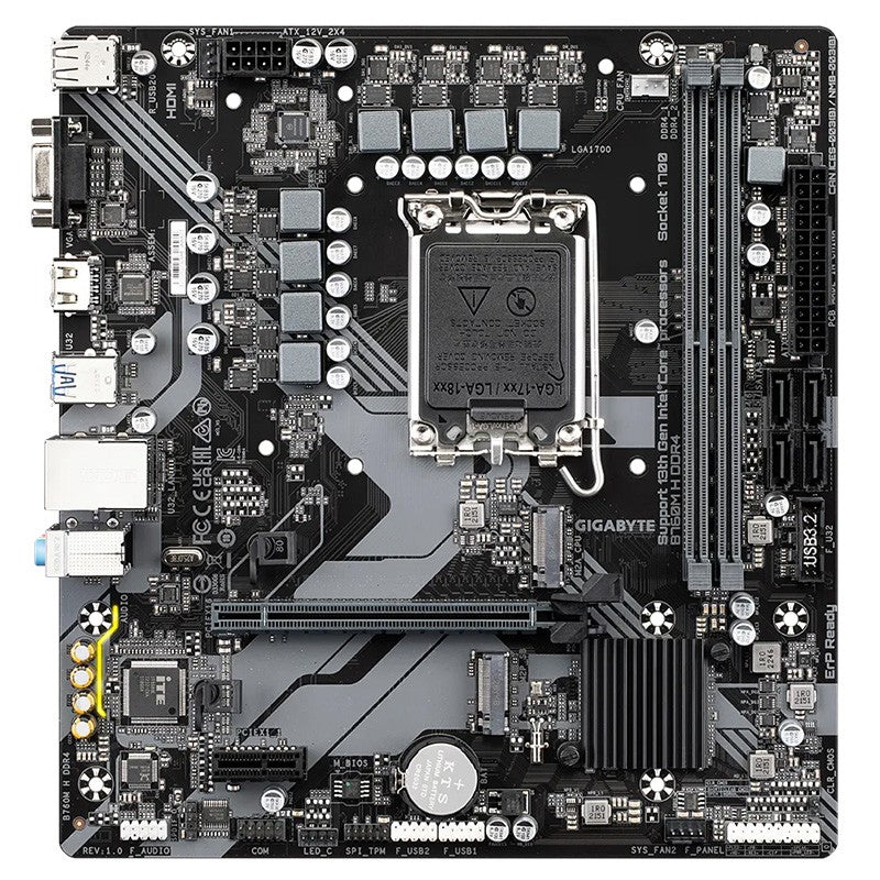 Gigabyte B760M H DDR4 LGA 1700 mATX Motherboard