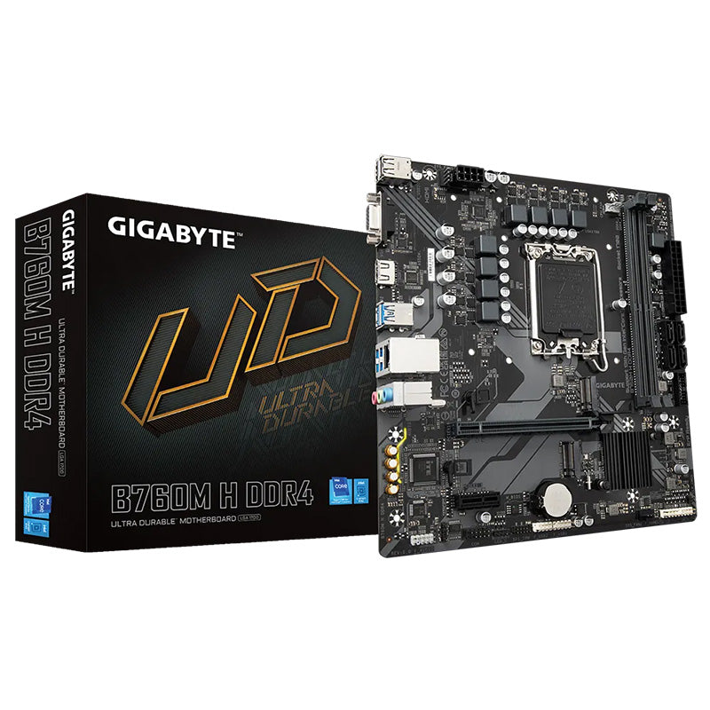 Gigabyte B760M H DDR4 LGA 1700 mATX Motherboard
