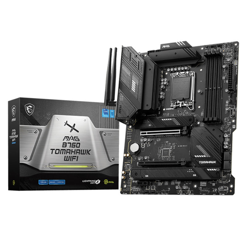 MSI MAG B760 Tomahawk WiFi DDR5 LGA 1700 ATX Motherboard