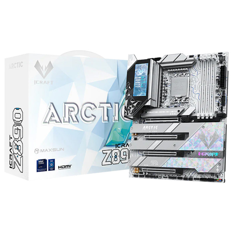 MAXSUN iCraft Z890 Arctic LGA 1851 ATX Motherboard