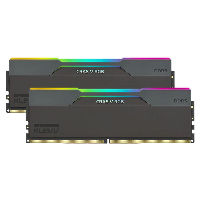 KLEVV 32GB  CRAS V RGB KD5AGUA80-60A300G 6000MHz C30 DDR5 RAM - Black