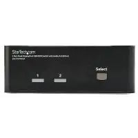 StarTech 2 Port Dual DisplayPort USB KVM Switch with Audio & USB 2.0 Hub