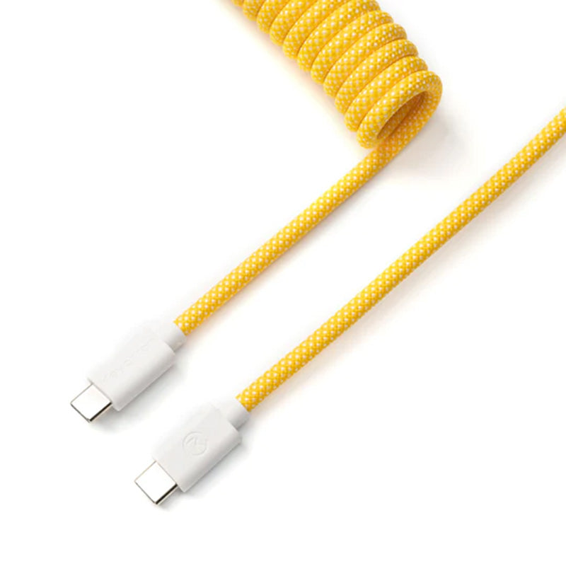 Keychron Coiled Aviator Cable - Yellow / Straight