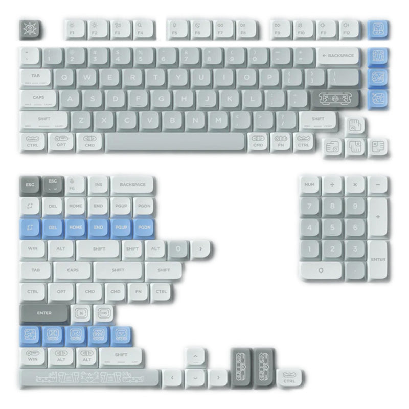Nuphy x Keytok Low-Profile Maya Imprint nSA Dye-Sub PBT Keycaps