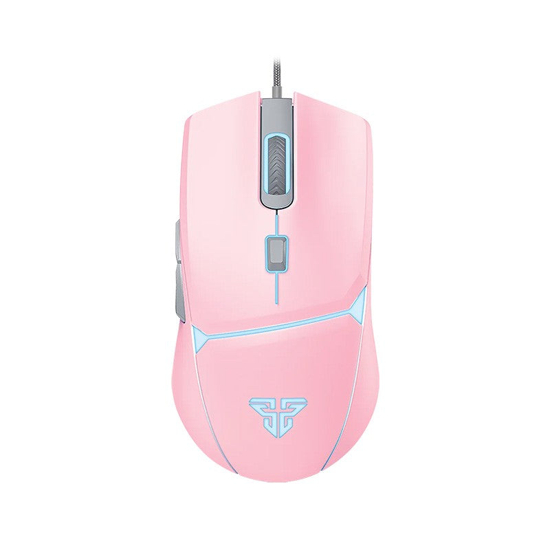 Fantech P51 5-in-1 Gaming Keyboard Combo with Mouse + Mousepad and Headset with Headset Stand - Sakura Pink