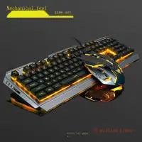 V1 Keyboard Mouse Combo Set for Laptop Desktop Wired Game Keyboard