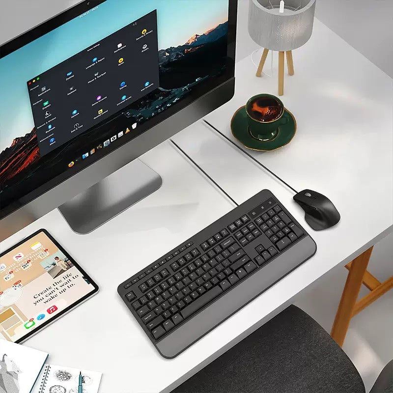 Wired office keyboard ergonomic game mouse keyboard set