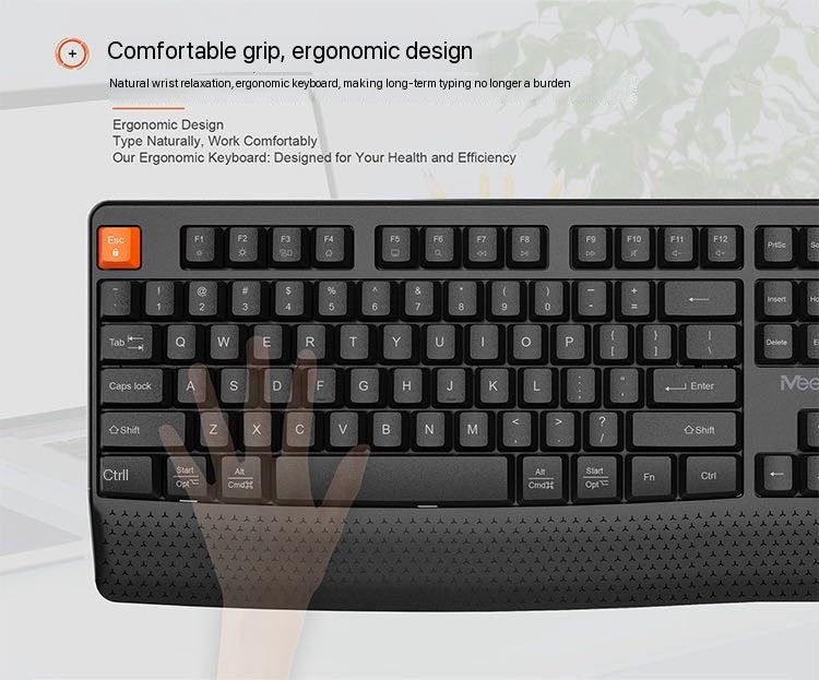 Wireless Keyboard Mouse General Keyboard Kit for Computer Office Games