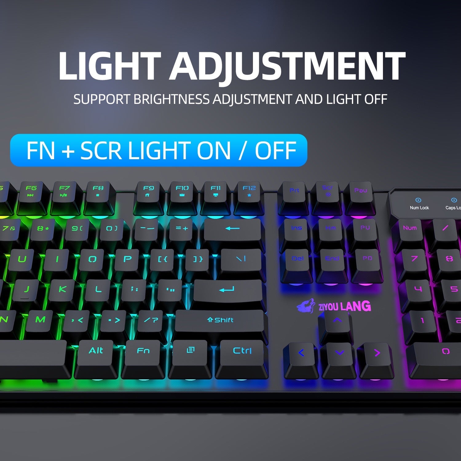 Wireless charging keyboard mouse gaming glowing keyboard set