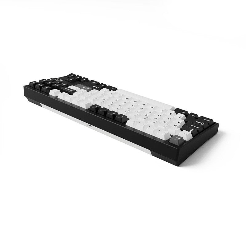 Chilkey ND TKL Tri-Mode 1.6mm Non Flex-Cut Mechanical Keyboard Kailh Blue Lotus Switch - Jet Black