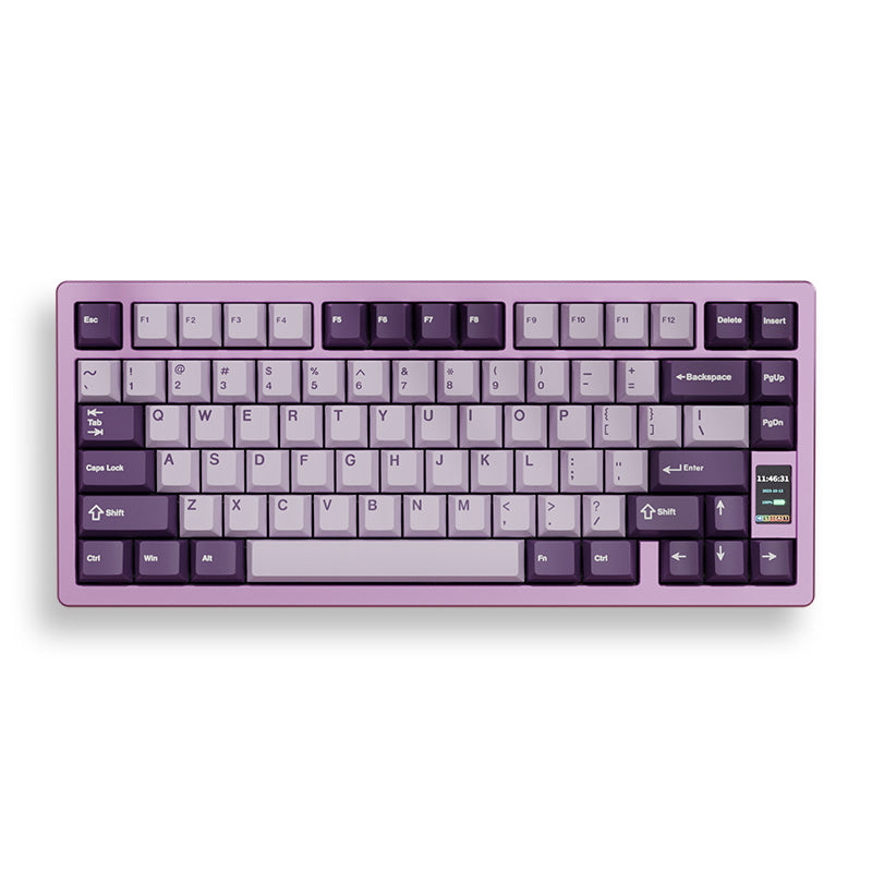 Chilkey ND75 Tri-Mode Mechanical Keyboard Blue Lotus Switch - Elegant Purple