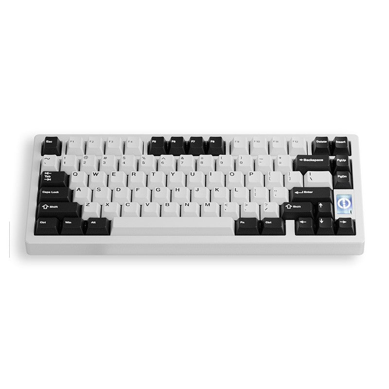 Chilkey ND75 Tri-Mode Mechanical Keyboard Blue Lotus Switch - Pure White