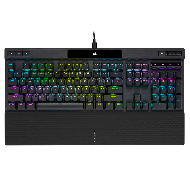 Corsair Gaming K70 RGB PRO Wired Mechanical Gaming Keyboard with PBT Double Shot PRO - Cherry MX Speed Silver