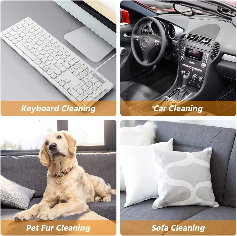 Cordless Vacuum Cleaner Keyboard Vacuum Cleaner Portable Car Vacuum Cleaner Getting Dust and Crumbs Off Computer,Car Interior & Other Crevices