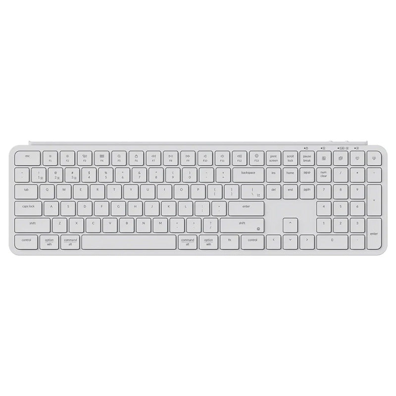 Keychron B6 Pro Ultra-Slim Wireless Keyboard - Ivory White