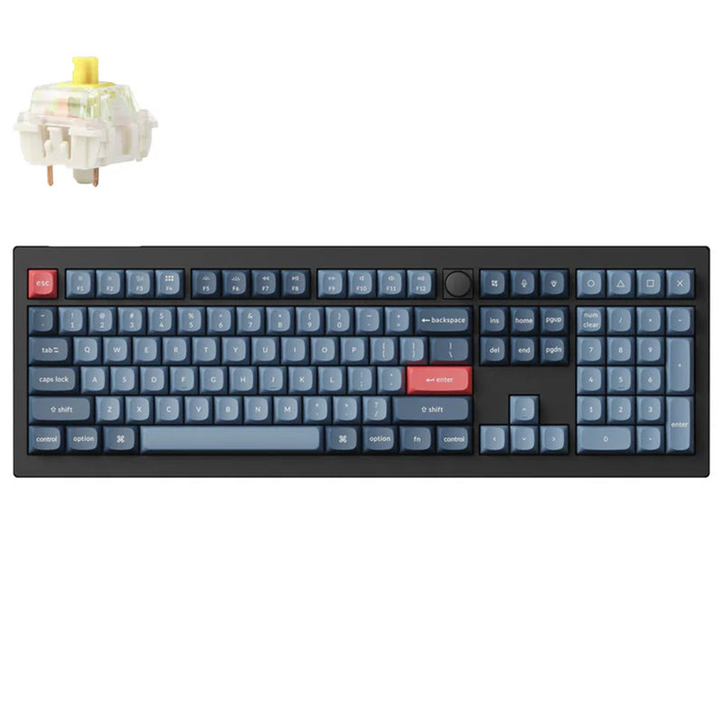 Keychron V6 Max QMK/VIA Wireless Custom Mechanical Keyboard with Gateron Jupiter Banana Swtich