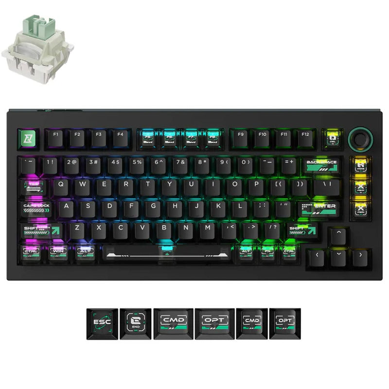 Keychron Lemokey L5 HE Magnetic Switch Custom Gaming Keyboard Cyber - Lemokey Ultra-Fast Lime Magnetic Switch