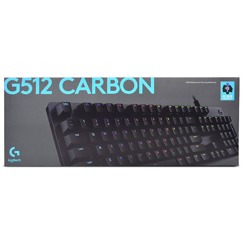 Logitech G512 Carbon RGB Mechanical Gaming Keyboard - GX Blue Switch