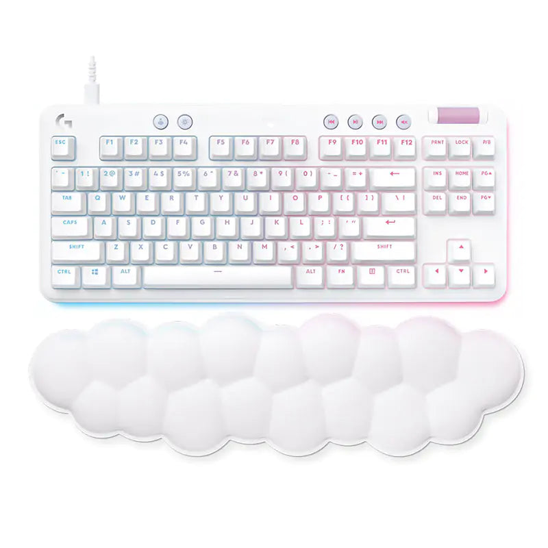 Logitech G713 RGB Wired Mechanical Gaming Keyboard - White English Tactile - Aurora Collection