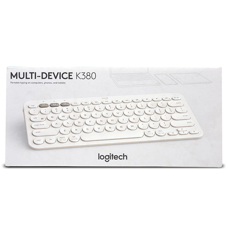 Logitech K380 Multi-Device Wireless Bluetooth Keyboard White