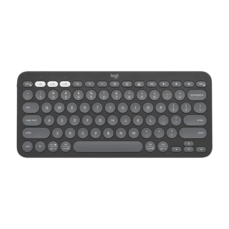 Logitech Pebble Keys 2 K380S Slim Bluetooth Wireless Keyboard - Tonal Graphite